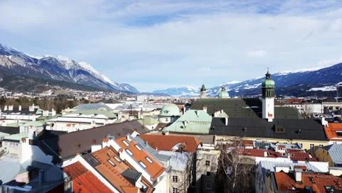 Viewpoints in Innsbruck Stock Photos