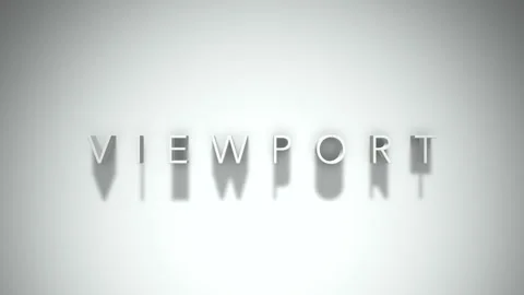 Viewport 3D title animation with shadows on a white background Stock Footage 297455707