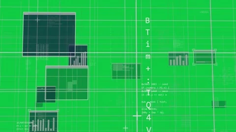 Viewport panning moving transparent canvas, blue panels sliding and code Vídeo Stock 340269419