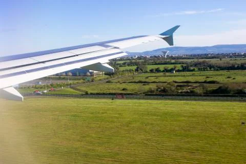 Views from an aircraft window Foto stock