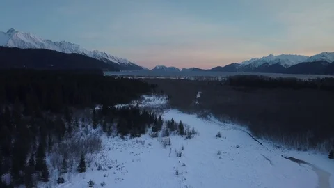 Views of the Alaskan wilderness Stock Footage 103425811
