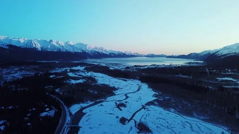 Views of the Alaskan wilderness Stock Footage 103466654