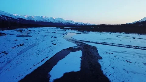 Views of the Alaskan wilderness Stock Footage 103466656