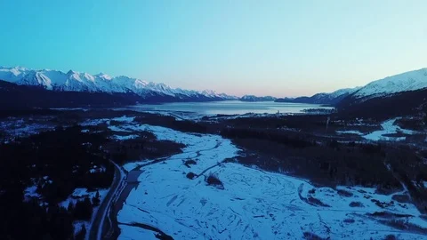 Views of the Alaskan wilderness Stock Footage 103466677