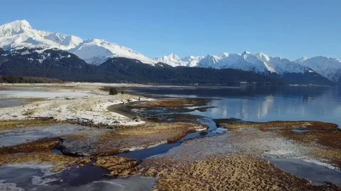 Views of the Alaskan wilderness Stock Footage 103466763