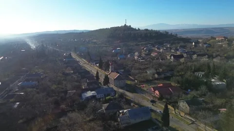 Views of Asureti, in Georgia Stock Footage 324593556