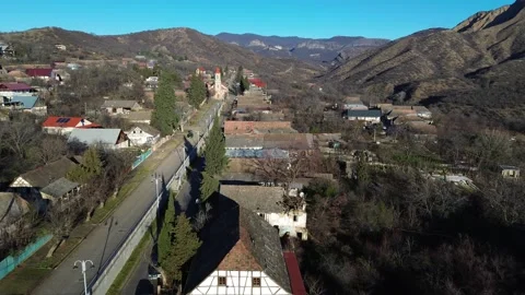 Views of Asureti, in Georgia Stock Footage 324593668