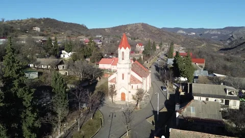 Views of Asureti, in Georgia Stock Footage 324593672