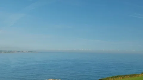 Views of the Atlantic Ocean from the High Point Stock Footage 94586712