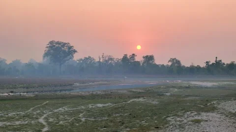 Views of Bardiya in Nepal Stock Footage 324594481