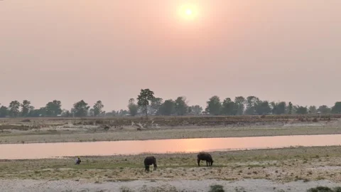 Views of Bardiya in Nepal Stock Footage 324594514