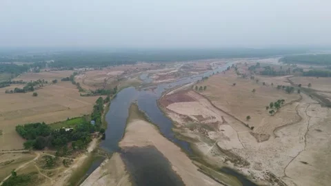 Views of Bardiya in Nepal Stock Footage 324594843