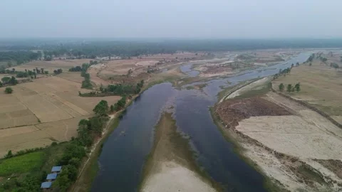 Views of Bardiya in Nepal Stock Footage 324594933