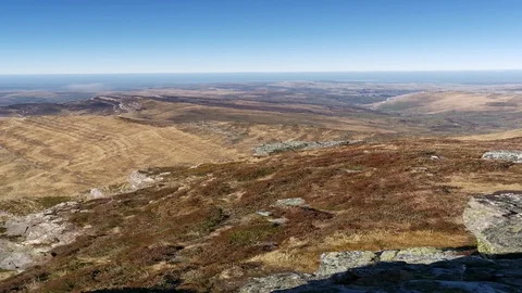 Views of Cantabria from Castrovalnera summit Stock Footage 128816410