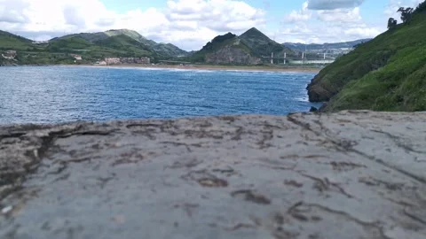 Views of the Cantabrian sea Stock Footage 132202489