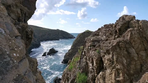 Views of the Cantabrian sea Stock Footage 132202636