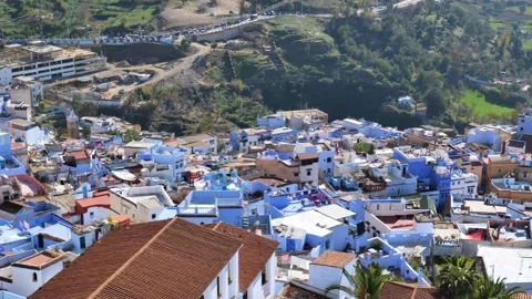 Views of Chefchaouen, Morocco Stock Footage 324678061