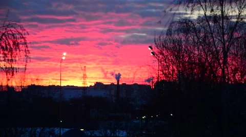 Views of The City - in The Glow Tube Power of The morning sun Stock Footage 59076299