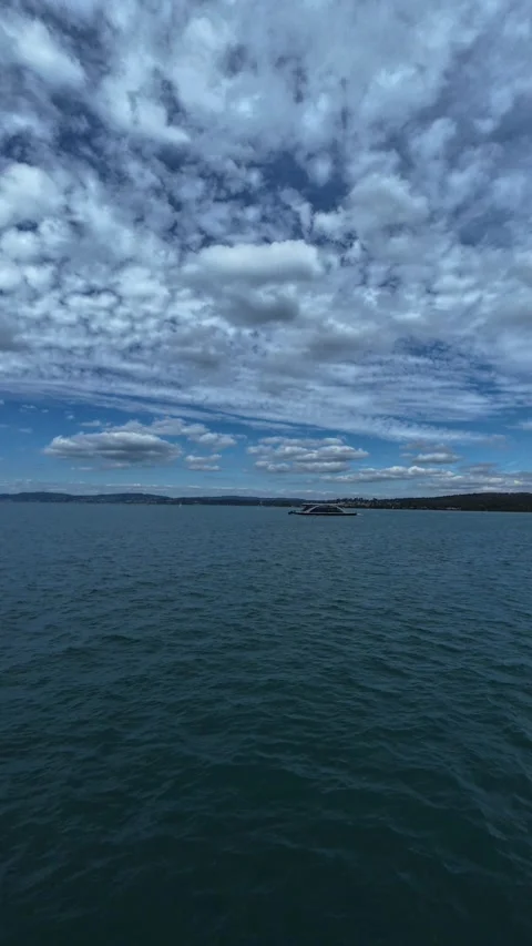 Views from Ferry on Lake Constance Stock Footage 345682064