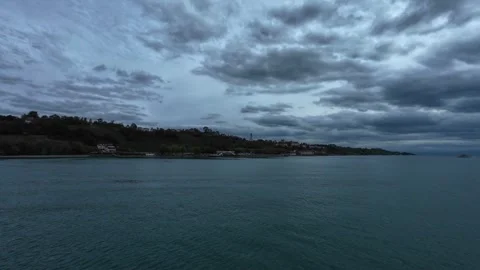 Views from Ferry on Lake Constance Stock Footage 345682397