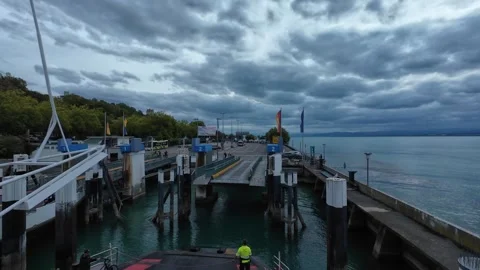 Views from Ferry on Lake Constance Stock Footage 345682500