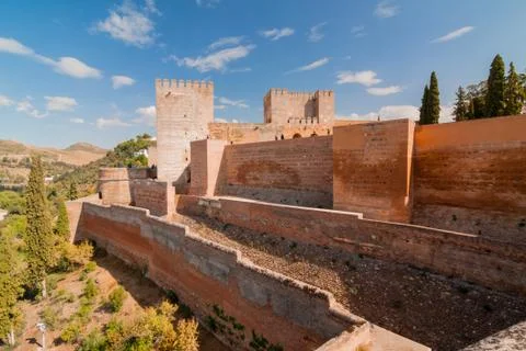 Views of Granada from Alhambra Stock Photos