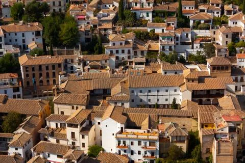Views of Granada from Alhambra Stock Photos