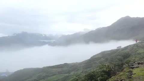 Views from High Mountain of Nepal Video stock 246900482