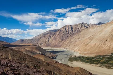 The views in the Himalayas Stock Photos