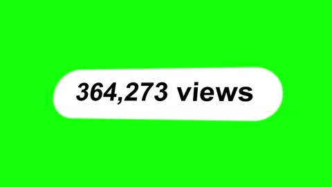 Views Increasing Viral Video Analytics green screen Stock Footage 321890754