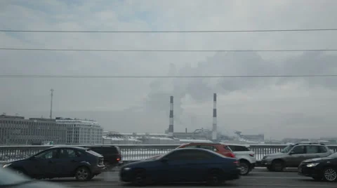 Views of the industrial area of the city Stock Footage 59181125