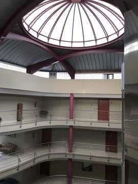 Views of the interior of a hotel building Stock Photos