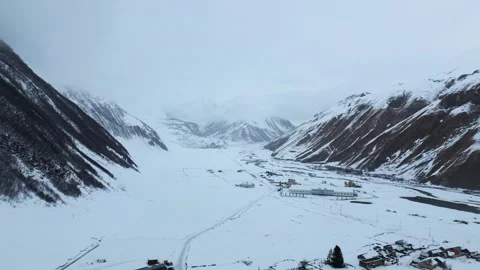 Views of Kazbegi in Georgia Stock Footage 324683139