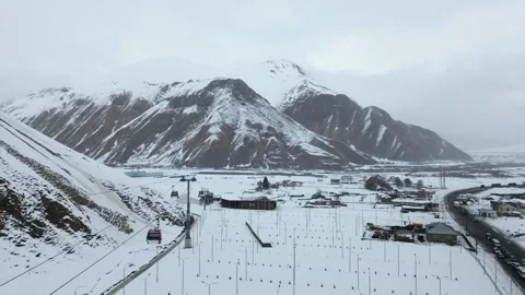 Views of Kazbegi in Georgia Stock Footage 324683158