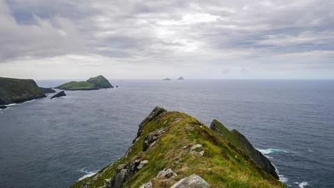 Views from Kerry Cliffs, Portmagee Foto stock