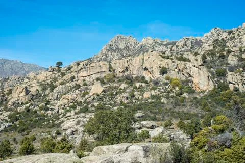 Views of La Cabrera Range, in Madrid, Spain Stock Photos