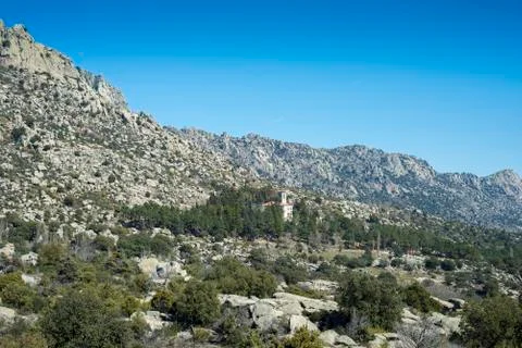 Views of La Cabrera Range, in Madrid, Spain Stock Photos