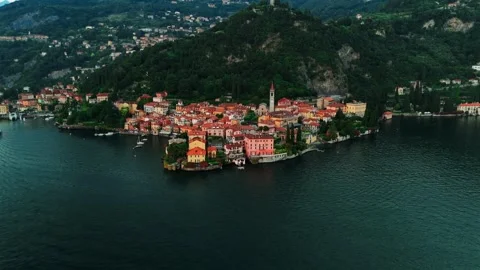 Views of Lake Como Stock Footage 302482328