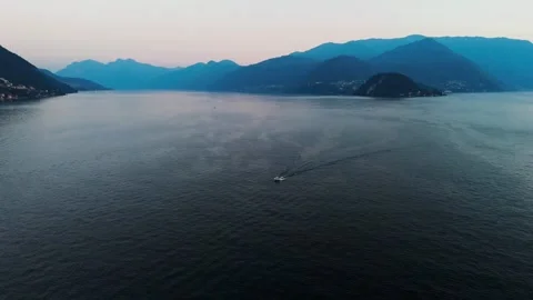 Views of Lake Como Stock Footage 302483433