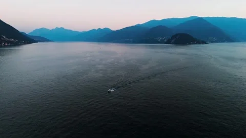 Views of Lake Como Stock Footage 302483439