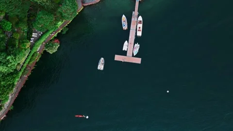 Views of Lake Como Stock Footage 302483510