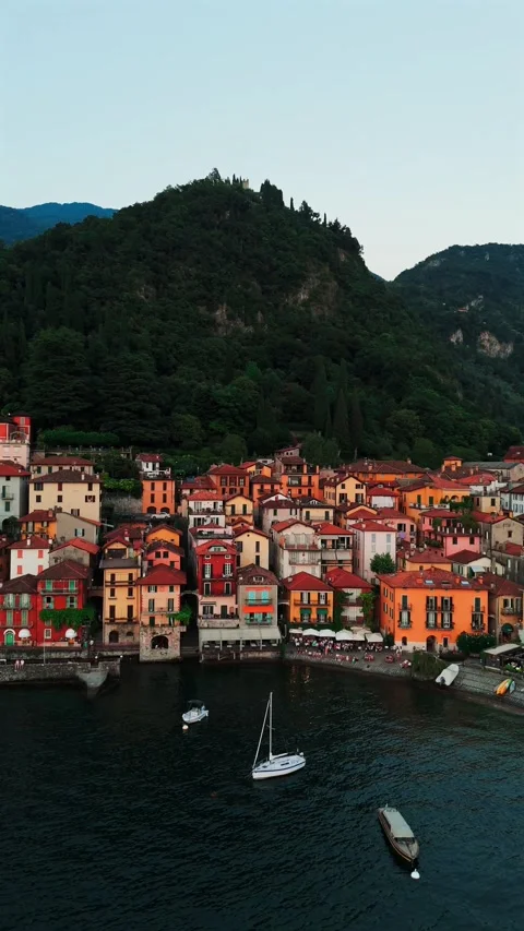 Views of Lake Como Stock Footage 302483523