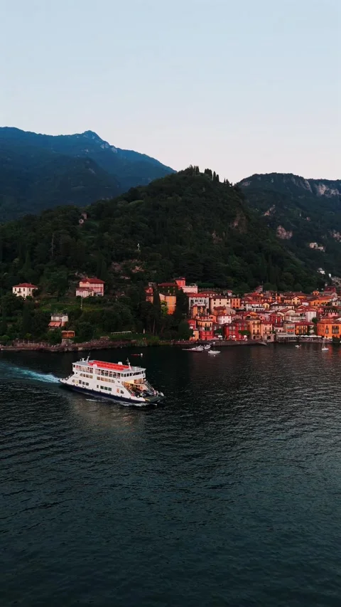 Views of Lake Como Stock Footage 302483645