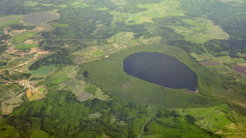 Views of the lake from a great height. Stock Footage 89687954