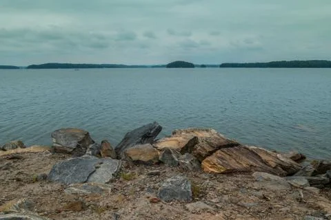 Views of the lake Stock Photos