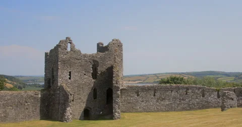 Views of Llansteffan Castlte Stock Footage 227133857