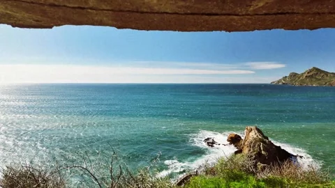 Views from a military battery Stock Footage 332793905