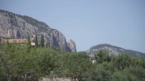 Views of mountains from the distance 動画素材 134605986