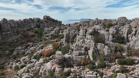 Views of the natural site of Antequera in the province of Malaga, Spain Stock Footage
