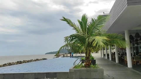 The views of nature from a hotel Stock Footage 269690587